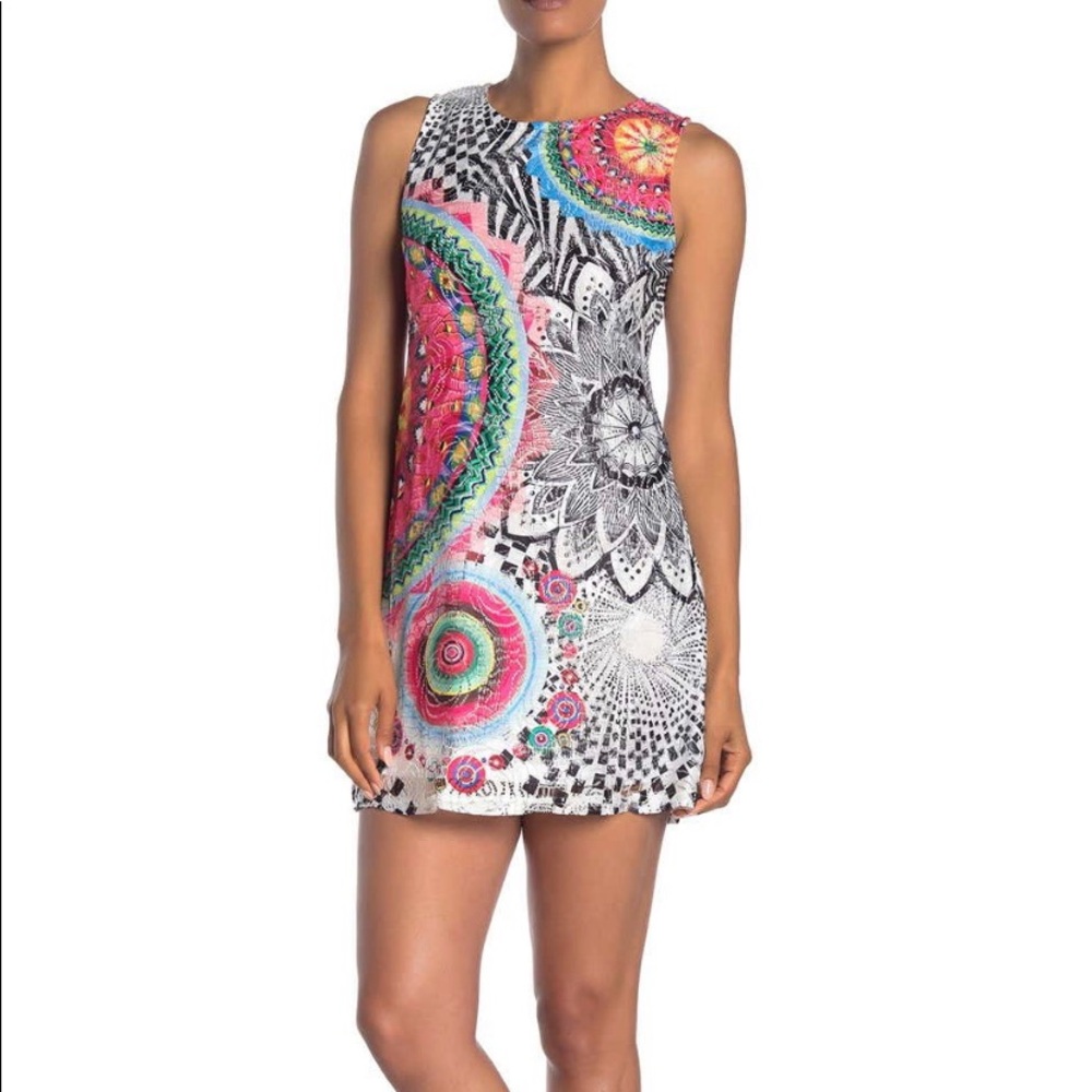 Papillon Mandala Print Lace Dress Size XL